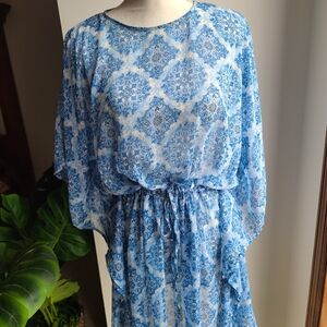Short kaftan printed
